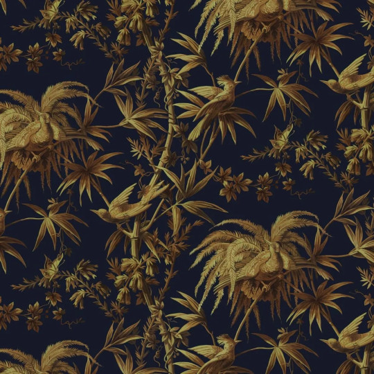 Tapete Aurora von House of Hackney - Midnight/ Gold