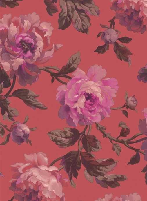 House of Hackney Wallpaper Peoneden Chinese Red