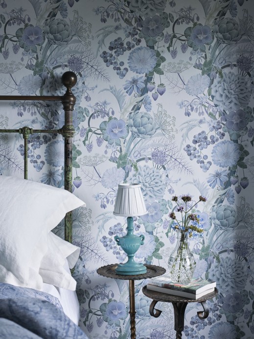 Osborne & Little Wallpaper Carlotta Lavender/ Celadon