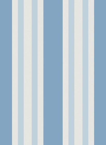 Cole & Son Papier peint Polo Stripe - Blue