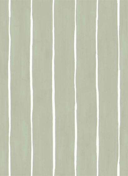 Cole & Son Papier peint Marquee Stripe - Soft Olive