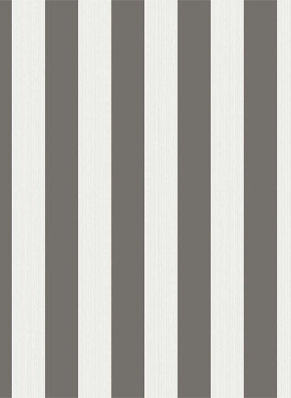 Cole & Son Papier peint Regatta Stripe - Black/ White