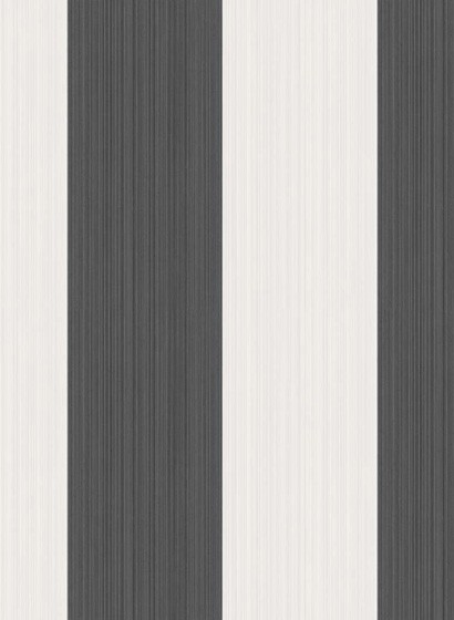 Cole & Son Papier peint Jaspe Stripe - Black/ White