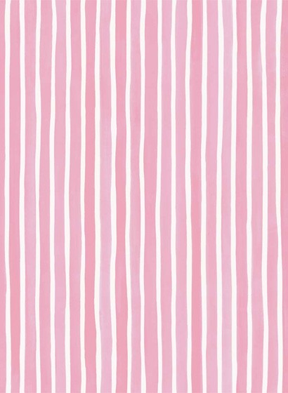 Cole & Son Papier peint Croquet Stripe - Soft Pink