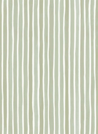 Cole & Son Papier peint Croquet Stripe - Olive