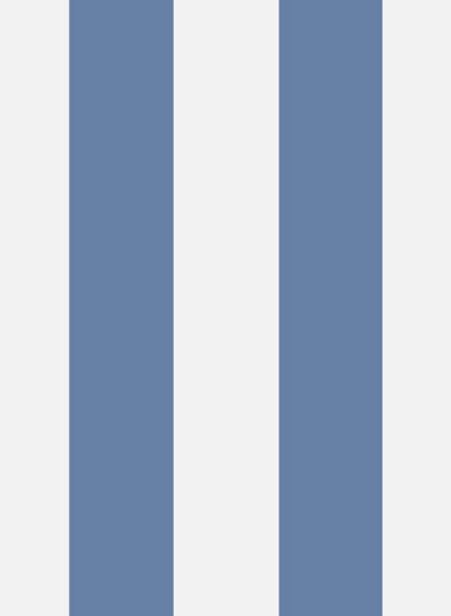 Tapete Glastonbury Stripe von Cole & Son - Nautical Blue