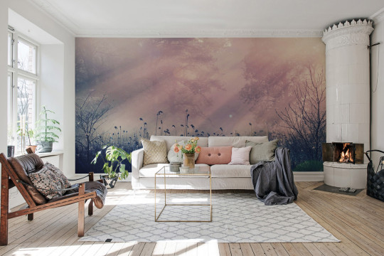 Rebel Walls Papier peint panoramique Pink Dawn