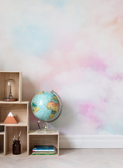 Wolken Tapete Coral Clouds von Rebel Walls