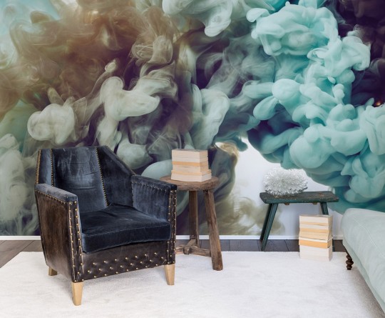Rauch Tapete Frozen Moment von Rebel Walls - Turquoise