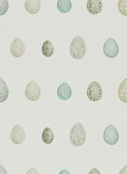 Vogelei Tapete Nest Egg von Sanderson - Eggshell/ Ivory