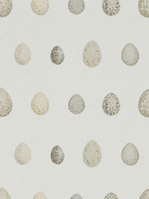 Vogelei Tapete Nest Egg von Sanderson - Almond/ Stone
