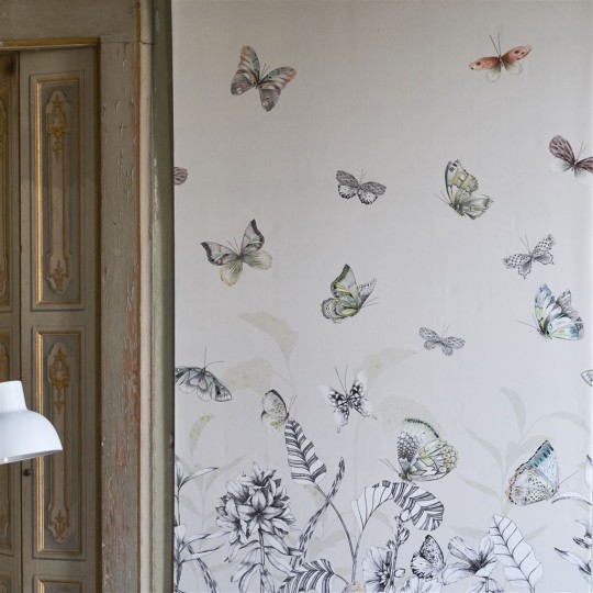 Designers Guild Papier peint panoramique Papillons - Birch