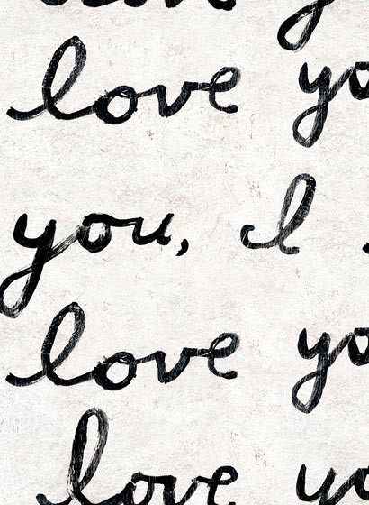 Mindthegap Carta da parati I Love You - WP20272