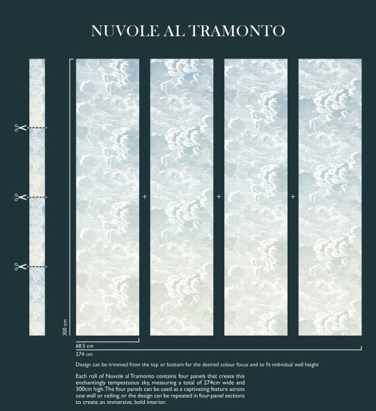 Cole & Son Carta da parati panoramica Nuvole al Tramonto - Dawn