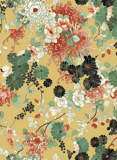 Blumen Tapete Yokata von Jean Paul Gaultier - Dore
