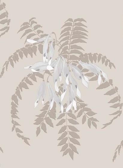 Ailanto Wallpaper Semi Lilac Seed & Coffee