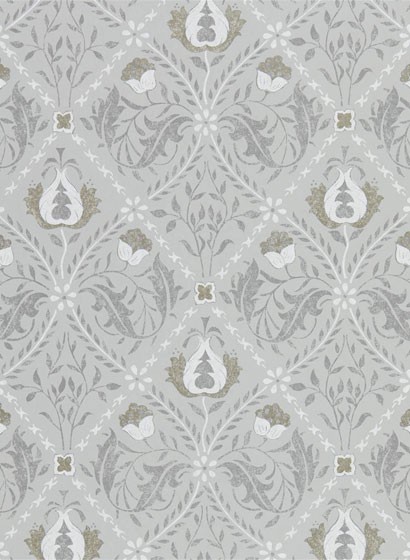 Morris & Co Wallpaper Pure Trellis Lightish Grey