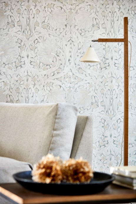 Morris & Co Wallpaper Pure Pimpernel Lightish Grey