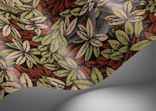 Cole & Son Wallpaper Foglie e Scimmie - Olive/ Orange