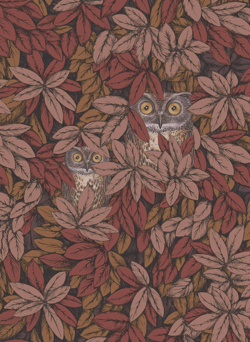 Cole & Son Wallpaper Foglie e Civette - Autumnal Leaves