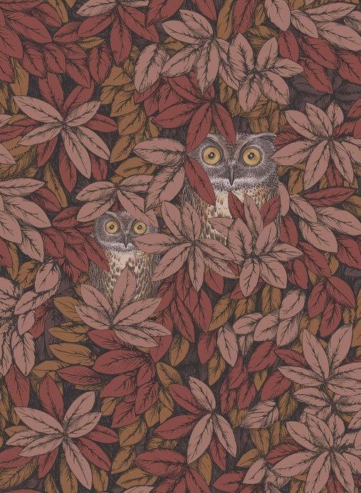 Cole & Son Papier peint Foglie e Civette - Autumnal Leaves