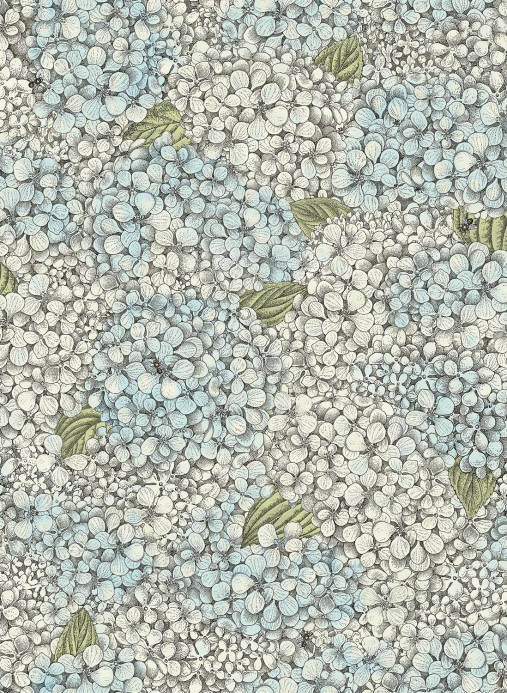 Cole & Son Wallpaper Ortensia - Blue/ Cream