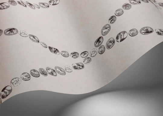 Cole & Son Tapete Cammei - Black/ White