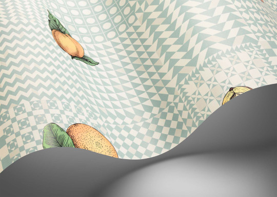 Cole & Son Wallpaper Frutta e Geometrico - Pastel