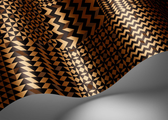 Cole & Son Wallpaper Geometrico - Black/ Gold