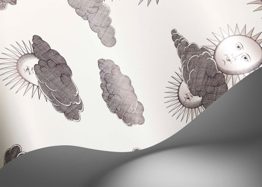 Cole & Son Wallpaper Soli e Nuvole