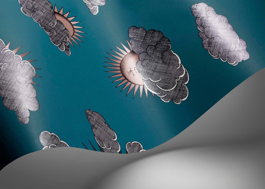 Cole & Son Wallpaper Soli e Nuvole