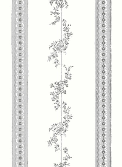 Florale Streifentapete Drottningholm von Boras - 4508