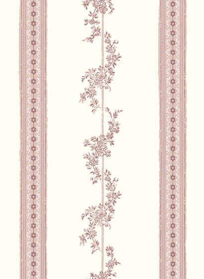 Florale Streifentapete Drottningholm von Boras - 4510