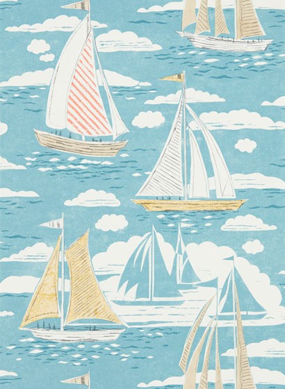 Sanderson Papier peint Sailor - Pacific