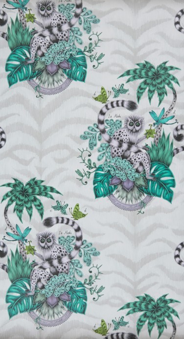 Clarke & Clarke Wallpaper Lemur Jungle