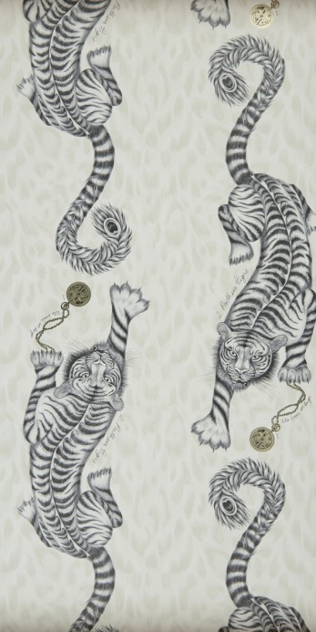 Tiger Tapete Tigris von Clarke und Clarke - Monochrome