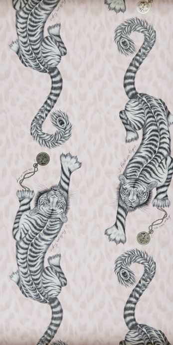 Tiger Tapete Tigris von Clarke und Clarke - Pink
