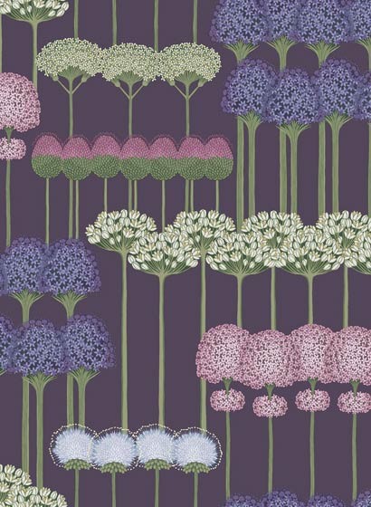 Stauden Tapete Allium von Cole and Son - Purples