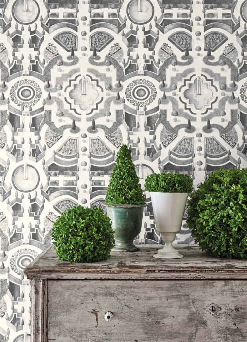 Cole & Son Wallpaper Topiary Grey