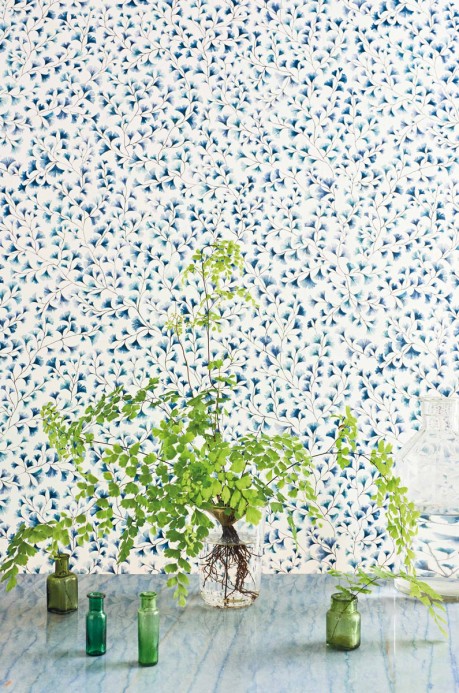 Cole & Son Wallpaper Maidenhair China Blue
