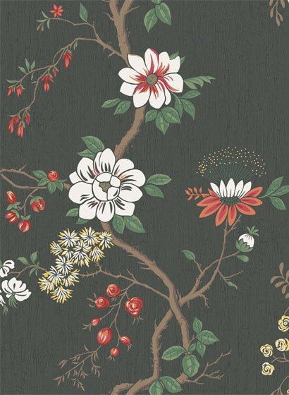 Cole & Son Wallpaper Camellia White/ Red