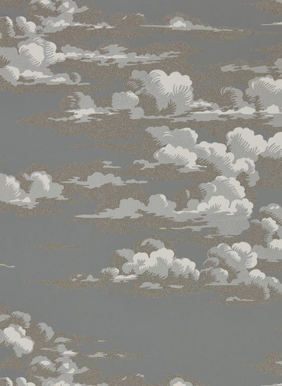 Wolken Tapete Silvi Clouds von Sanderson - Taupe Grey