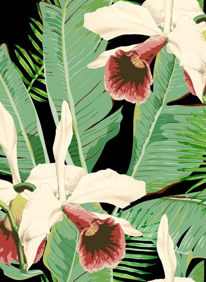 Florale Tapete Treasure Island von MINDTHEGAP - WP20364