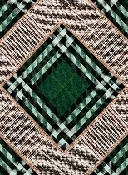 Mindthegap Papier peint Checkered Patchwork - British Green