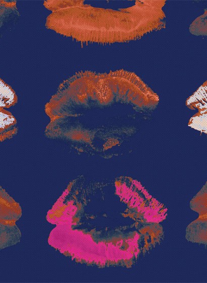 Mindthegap Carta da parati Neon Kiss - Indigo