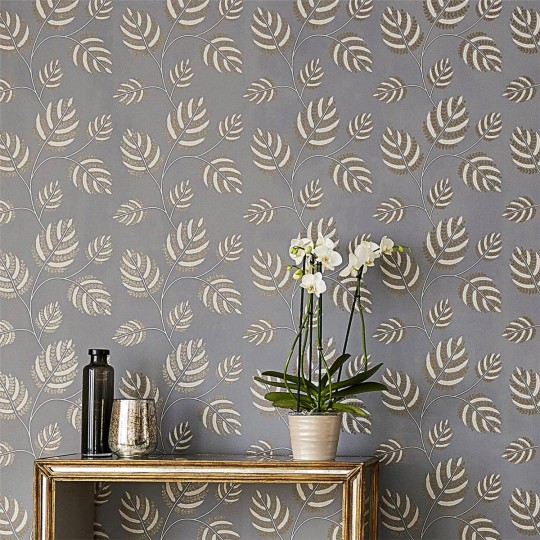 Harlequin Wallpaper Marbelle French Grey/ Brass