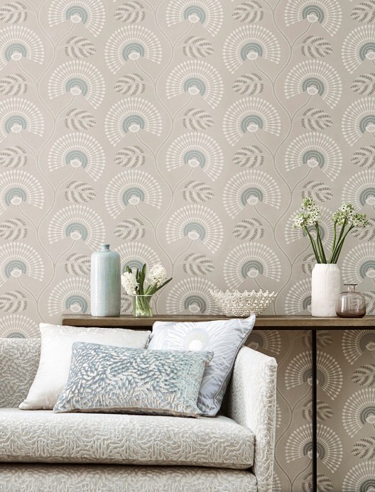Harlequin Wallpaper Louella Seaglass/ Pearl
