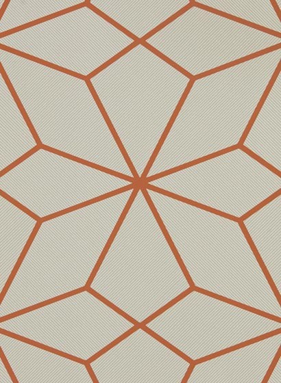 Geometrische Tapete Axal von Harlequin - Rust