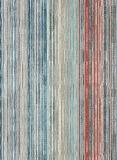 Tapete Spectro Stripe von Harlequin - Teal/ Sedona/ Rust