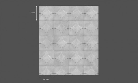 NLXL Wallpaper NLXL Moulded Circle NDE-01